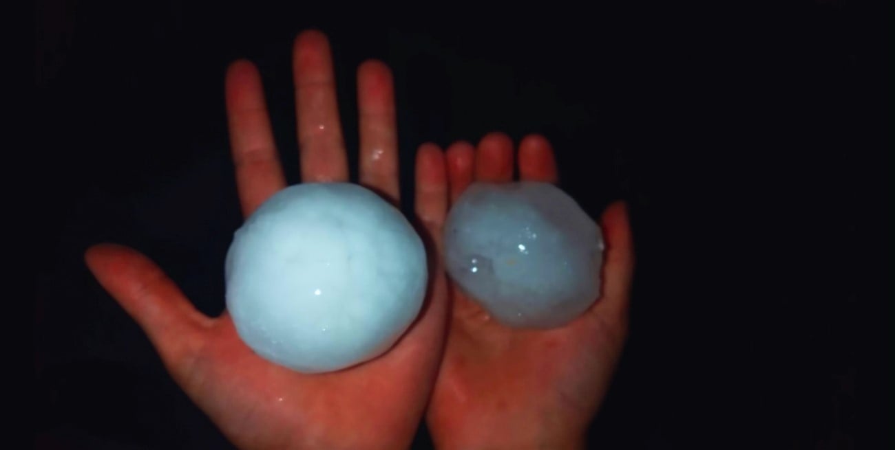 Feroz granizo en San Rafael: hubo daños, árboles caídos y cortes de luz en el sur mendocino