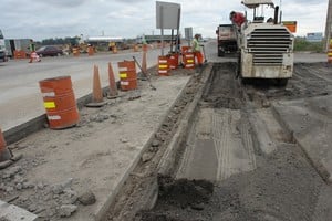 Imagen ilustrativa. Trabajos sobre la Ruta Nacional A012 y el cruce con Ruta Nacional 34. Crédito: Archivo