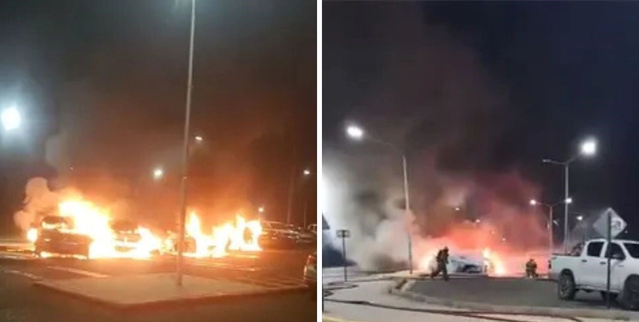 Neuquén: incendiaron autos de alta gama de una agencia y el dueño apuntó a una joven con la que tenía un vínculo
