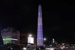 Buenos Aires proyectó el lanzamiento de Artemis II en el Obelisco