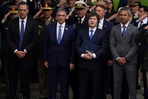 El presidente encabezó el acto. Gentileza Clarín