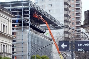 La imagen de la obra corresponde a julio de 2025. Foto: Guillermo Di Salvatore.