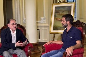 Bastías en un momento de la entrevista. Foto: El Litoral