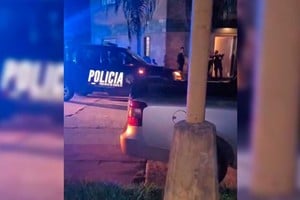 La policía en el lugar de los hechos.