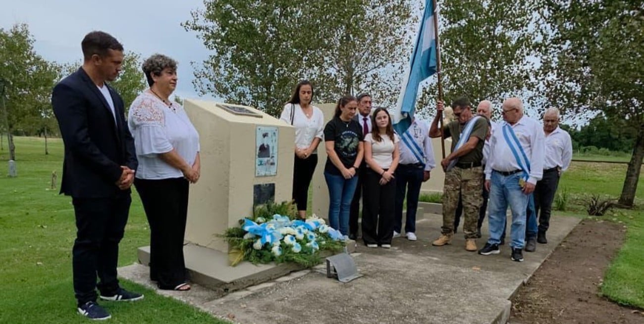 A 44 años de la gesta, Matilde renovó su compromiso con la memoria de héroes de Malvinas