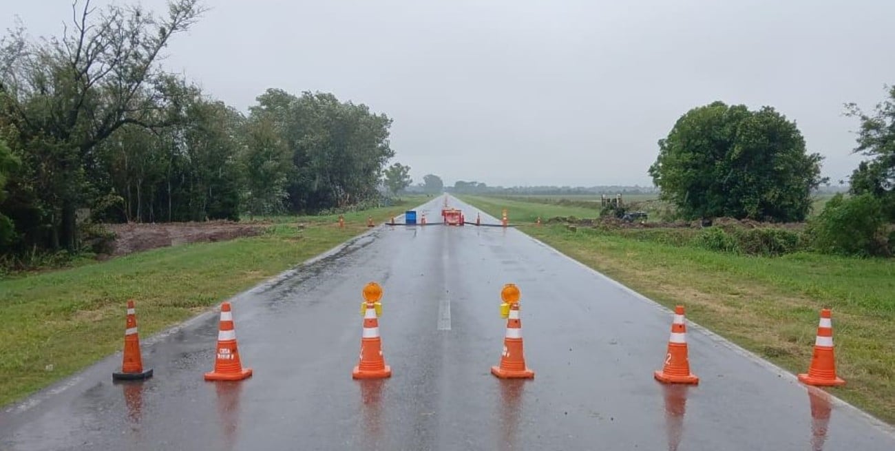 Ruta 34: tras el colapso, ejecutan una solución provisoria y planifican la obra definitiva