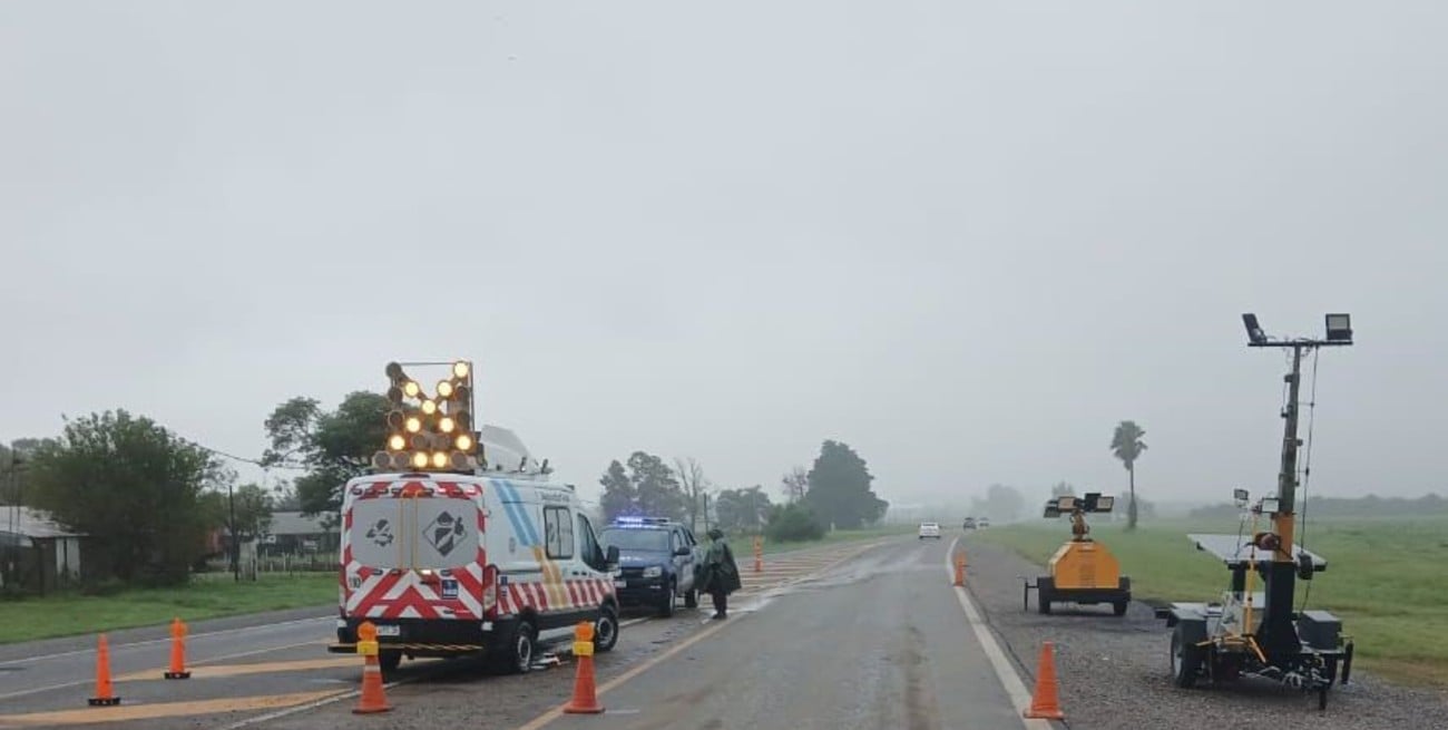Desvíos obligatorios en la RN 34 por el colapso de una alcantarilla en Lehmann