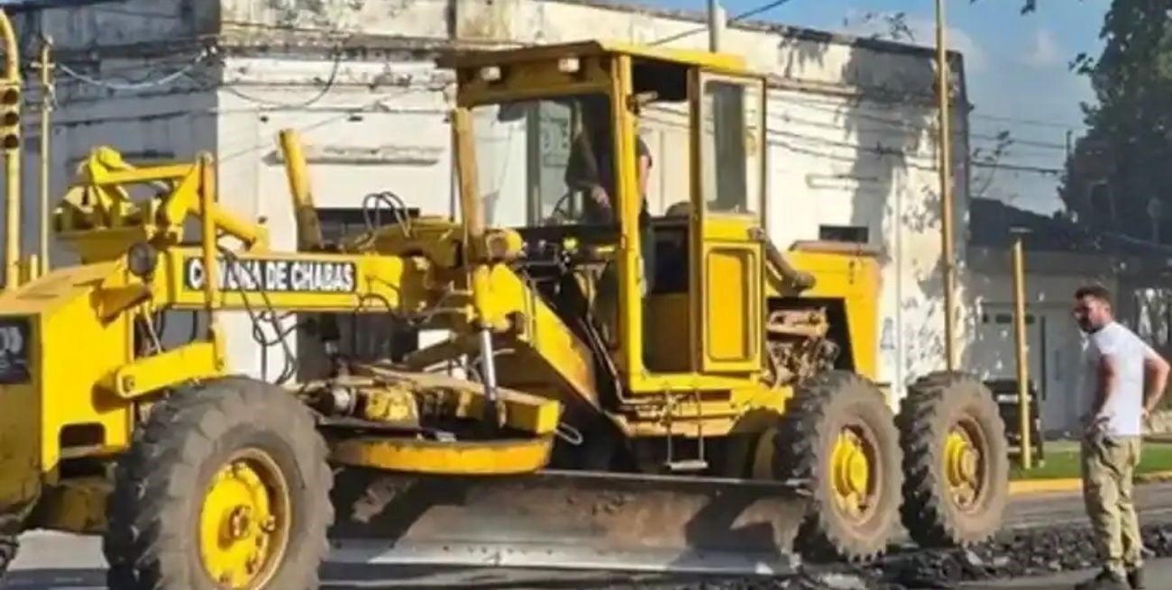 La Comuna de Chabás interviene en la Ruta Nacional 33: “No nos queda otra que salir a repararla”