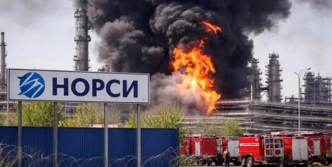 Ucrania atacó con drones una de las mayores refinerías de petróleo en Rusia