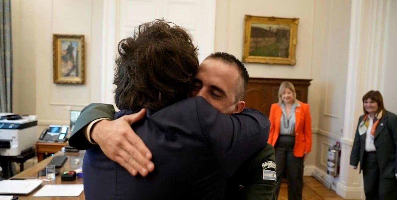 Milei recibió al gendarme Nahuel Gallo tras su cautiverio de 448 días en Venezuela