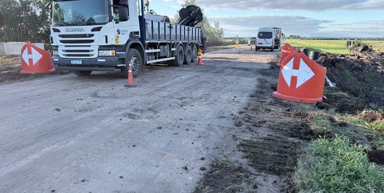 Rehabilitaron el tránsito totalmente en la Ruta Nacional 34, tras el colapso de una alcantarilla