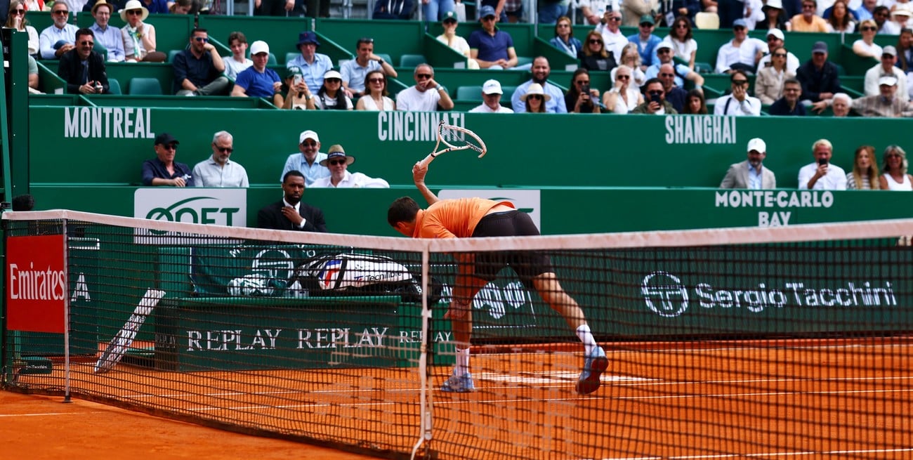 Medvedev cayó por doble 6-0 y estalló de bronca en Montecarlo