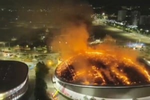 Un incendio al velódromo del Parque Olímpico de Río de Janeiro