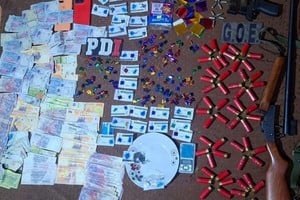 Operativo de la PDI por microtráfico en Santa Fe. Foto: Gentileza