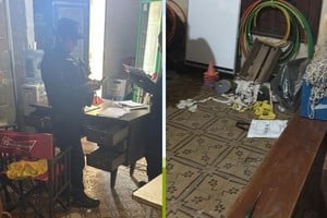 Robo y destrozos en Cosmos Futbol Club. Foto: Gentileza