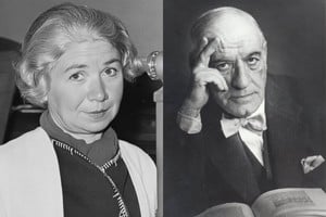 La poetisa Alfonsina Storni (1892-1938) y el filósofo José Ortega y Gasset (1883-1955).