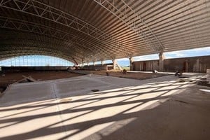 Con más del 60 % ejecutado, el velódromo de Rafaela entra en una fase decisiva