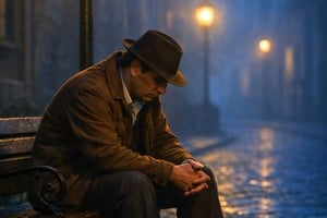 No lo venció la soledad, lo venció haber amado sin medida. El hombre fuerte resiste todo, menos descubrir que dio el alma por nada.