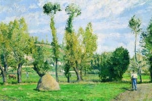 "Praderas de Valhermeil" de Camille Pisarro. Foto: MNBA