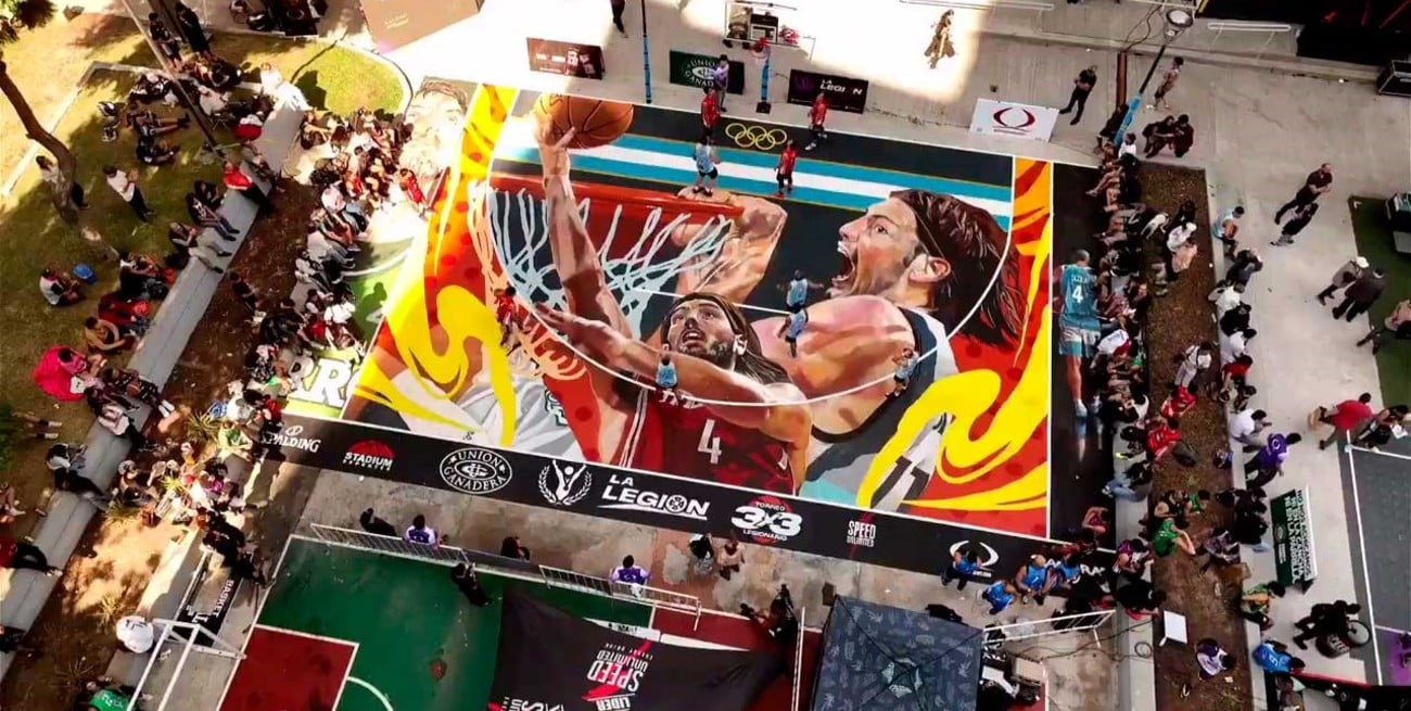 El espectacular homenaje a Luis Scola en una plaza porteña