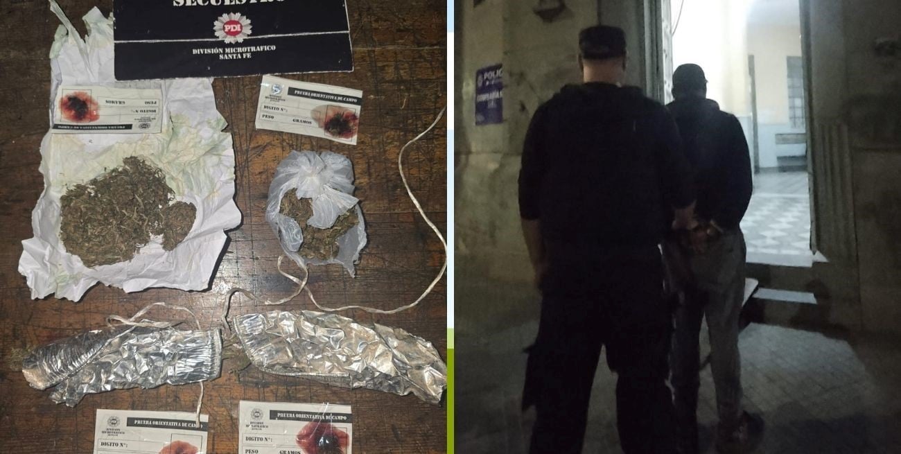 Aprehendido con marihuana en barrio Centenario