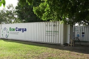 "Eco Carga" se ubica en el Parque Federal, frente al Eco Punto de reciclaje.