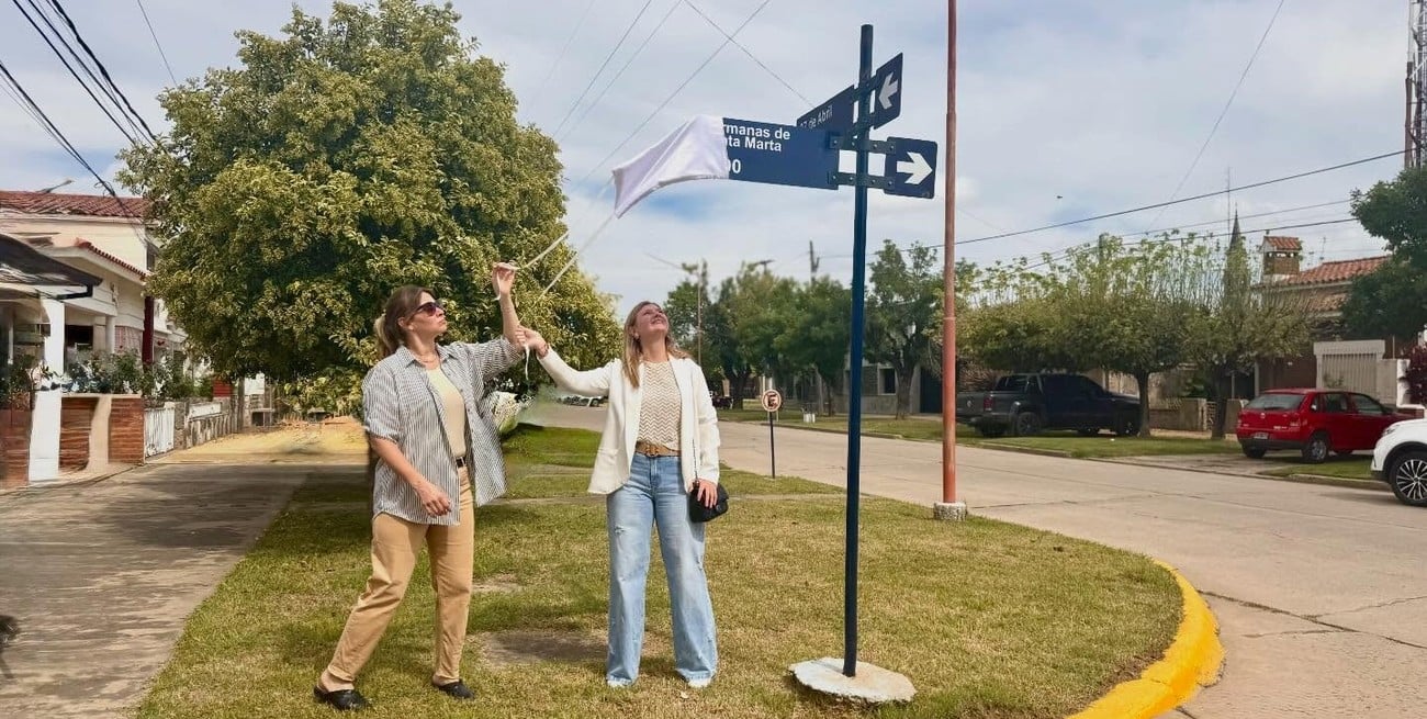 La Cortada Falucho ahora se llama "Hermanas de Santa Marta": un homenaje con historia en Pilar