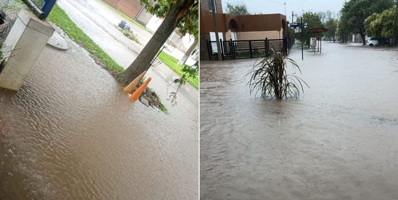 Lluvias en Santa Fe: calles inundadas y reclamos en barrios Policiales y Santa Rita
