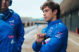 Colapinto suma kilómetros con Alpine en Silverstone.