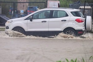 El tránsito se vio afectado por las precipitaciones. Crédito: Flavio Raina