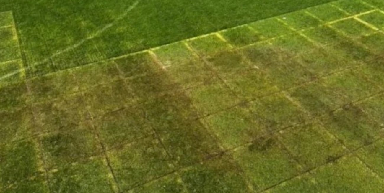 Las huellas de los shows: el estado del césped del Monumental es la gran duda para el Superclásico