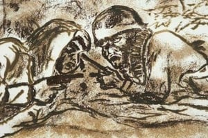 Fragmento de "Guerra Civil" de Antonio Berni. Foto: Gentileza Galería Jacques Martínez