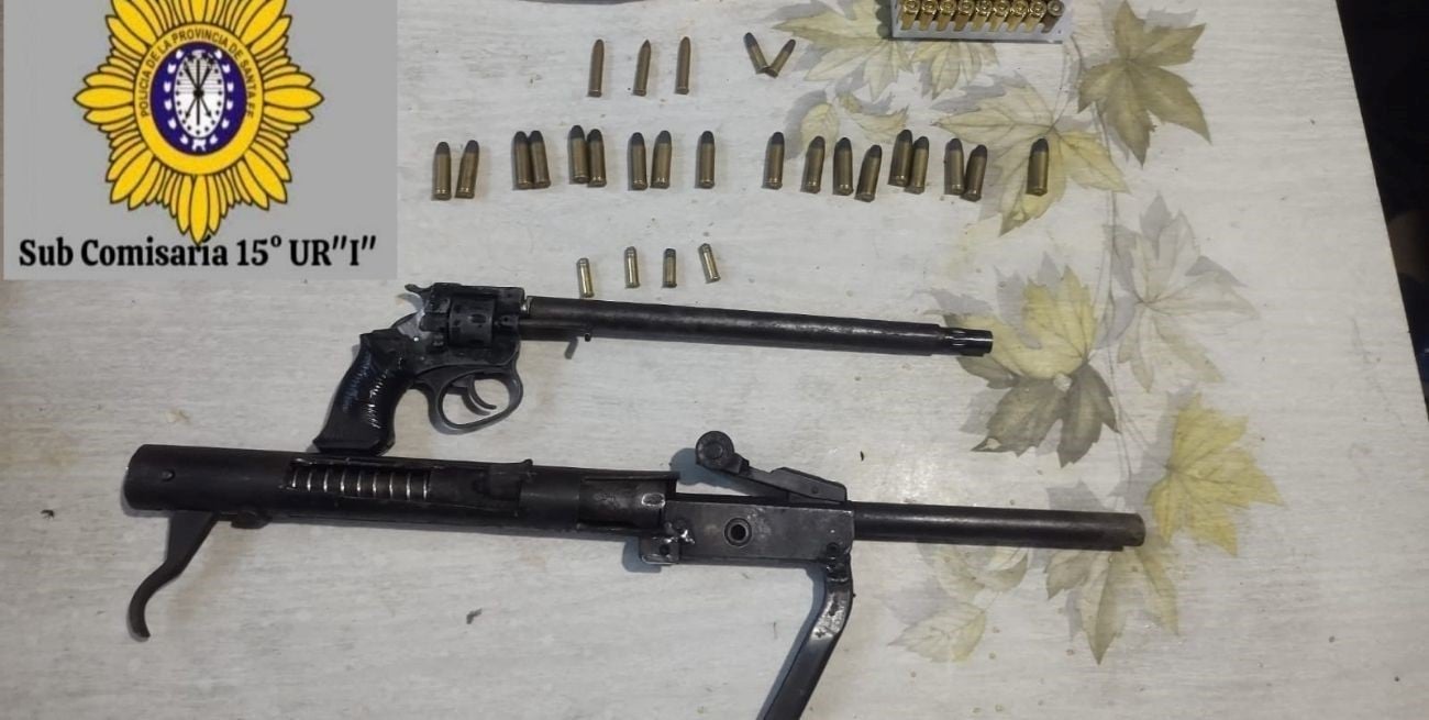 Amenazas con disparo y un arsenal secuestrado en Santo Tomé