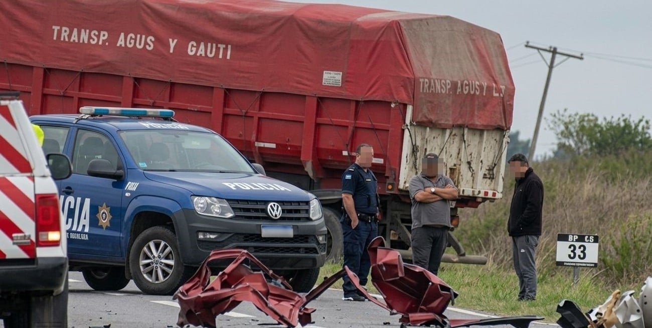 Venado Tuerto: murió el camionero que se había accidentado en la ruta 14
