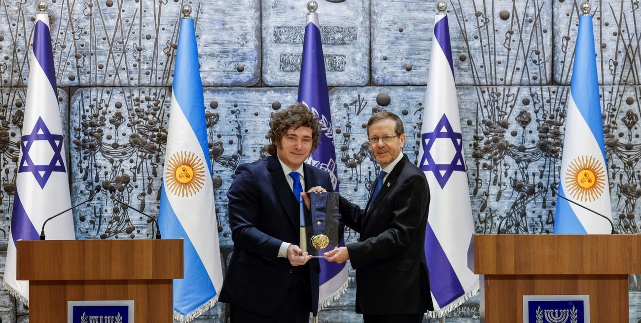 Milei recibió la Medalla Presidencial de Honor, máxima distinción civil de Israel
