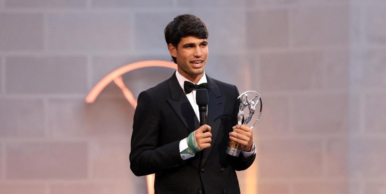 Carlos Alcaraz ganó el Laureus al mejor deportista del año