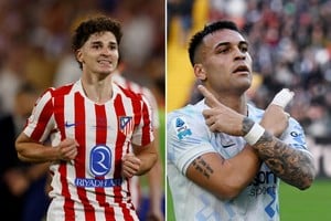 Julián Álvarez y Lautaro Martínez, dos de las piezas claves del equipo. Crédito: Reuters
