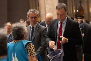 La misa en Luján por el Papa. Foto: NA