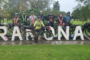 Ramona recibió a ciclistas de la “Ruta de las Culturas”, una travesía que recorre Santa Fe de este a oeste