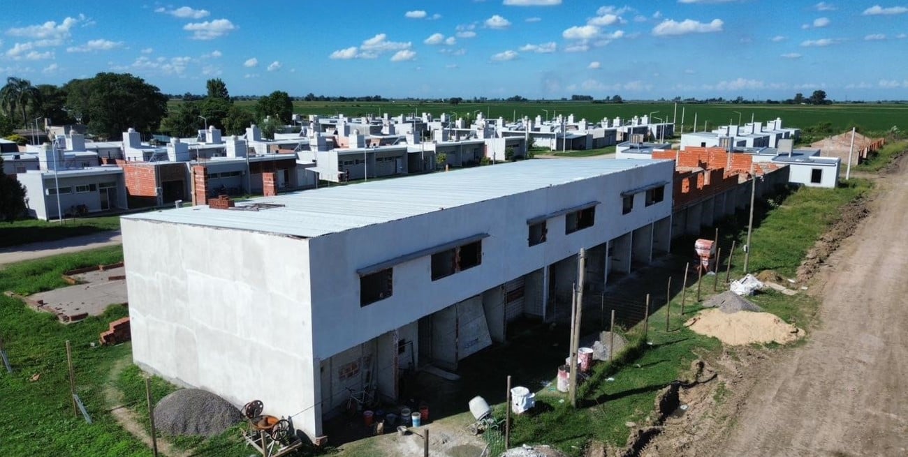 Avanzan los trabajos para finalizar 9 unidades habitacionales en San Justo