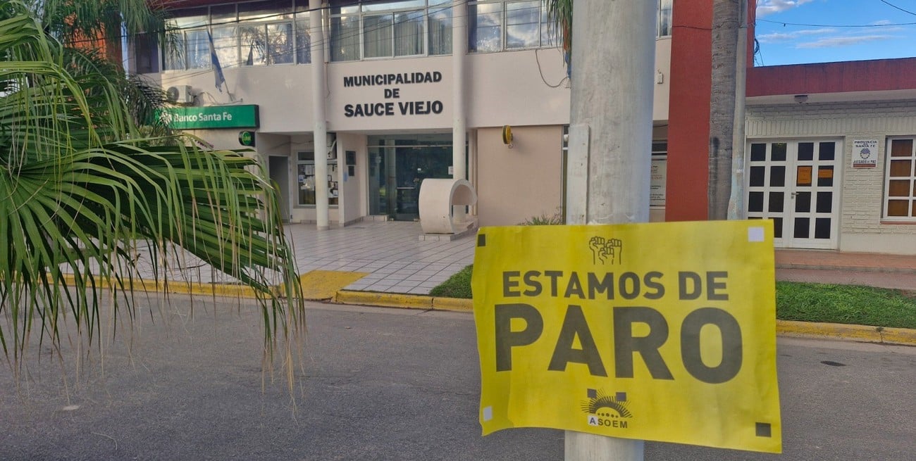 ASOEM inició paro de 72 horas en Sauce Viejo y advierte que el conflicto podría escalar