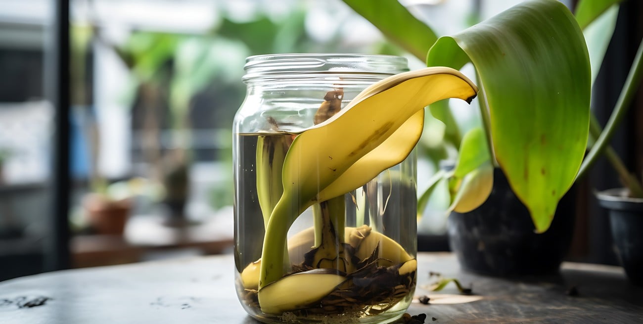 El dúo dinámico para tu jardín: por qué deberías mezclar cáscaras de banana y vinagre