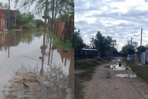 El agua permanece durante días en calles internas de Alto Verde.