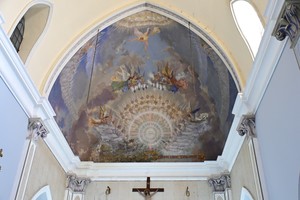 Riesgo en el fresco histórico. Crédito:  Flavio Raina.