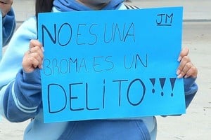 "No es una broma, es un delito", el lema que recorre las escuelas de la provincia. Foto: El Litoral