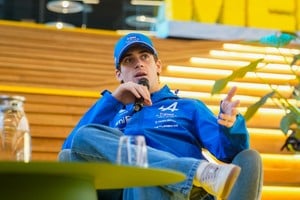 Franco Colapinto otorgó una conferencia este viernes en la previa al road show en Buenos Aires.