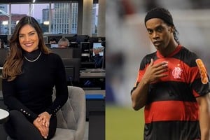 Daniela Christoffer, periodista brasileña de Revista Nosotros, aparece en el documental de Ronaldinho en Netflix.