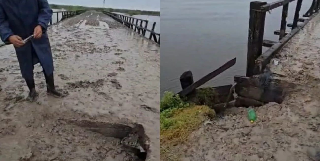 Pueblos del norte a punto de quedar aislados por el mal estado de un viejo puente que los conecta