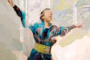"Singer", obra de Martín Bustamante. Pintura digital del año 2021.