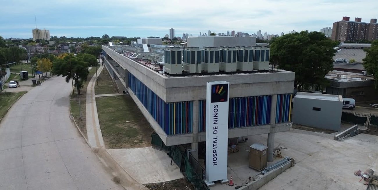 Entra en su etapa cúlmine la obra de ampliación del hospital de niños de Santa Fe